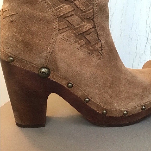 UGG Australia Tall Suede Basketweave Boots - Picture 7 of 9